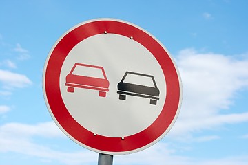 Image showing No overtaking