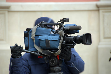 Image showing cameraman in action