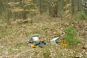 Image showing Junkyard in nature.