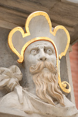 Image showing Detail of house facade in Old Town, Gdansk Poland