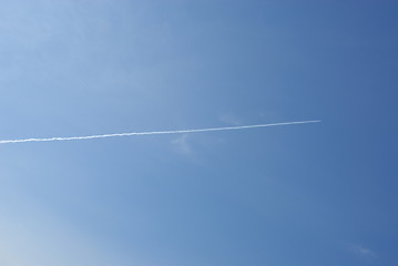 Image showing Jet plane in the sky