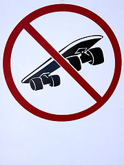 Image showing No Skateboarding