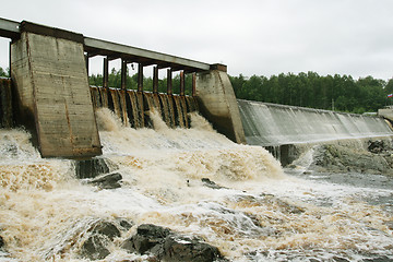 Image showing Dam of a hydroelectric power station