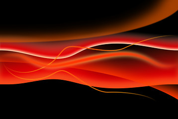 Image showing abstract red composition on black background