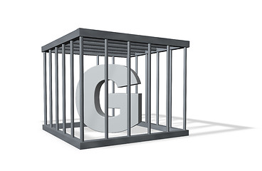 Image showing big G in jail