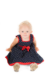 Image showing Little girl in studio