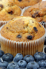 Image showing Blueberry muffins