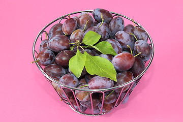 Image showing Fresh plums