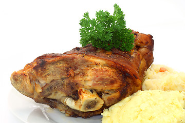Image showing Bavarian knuckle of pork