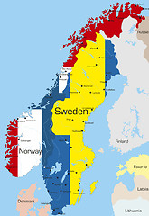 Image showing Norway and Sweden