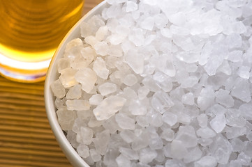 Image showing bath salt and oil