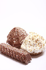 Image showing Chocolate covered meringue confection