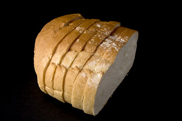 Image showing Bread on a black background.