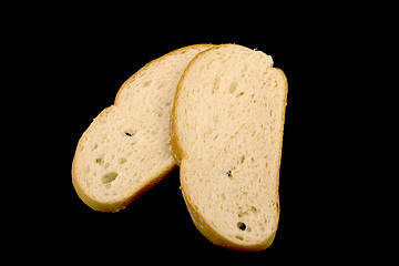 Image showing Bread on a black background.