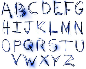 Image showing Neon Alphabet set