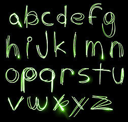 Image showing Neon Alphabet set