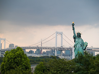 Image showing Rainbow Bridge, Tokyo, Japan