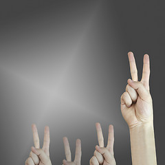 Image showing Hand sign.