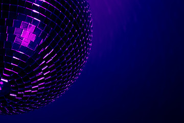 Image showing disco ball blue - purple