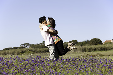 Image showing Couple love in outdoor