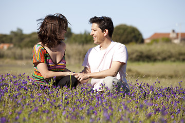 Image showing Couple love in outdoor