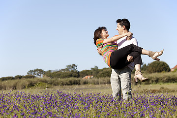 Image showing Couple love in outdoor