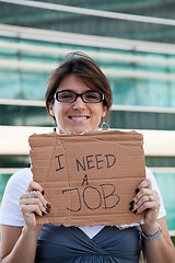 Image showing Unemployed woman