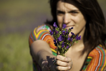 Image showing Fresh flowers to you