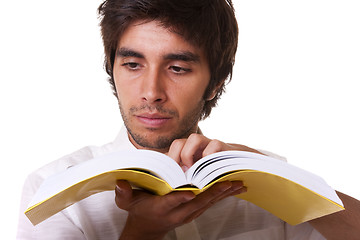 Image showing man reading a book