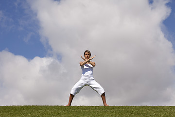 Image showing Exercise at the park