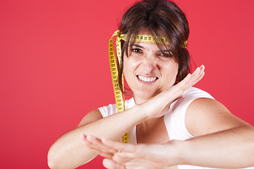 Image showing fighting overweight