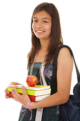 Image showing Teenager ready to go back to school