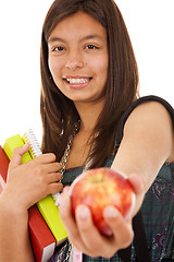 Image showing Teenager ready to go back to school