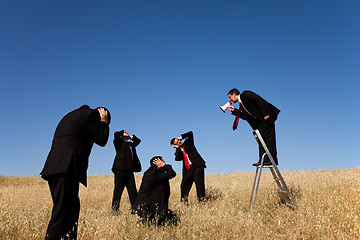 Image showing boss shouting to his employees