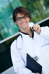 Image showing Friendly female doctor