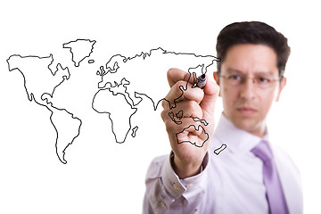 Image showing Global business concept