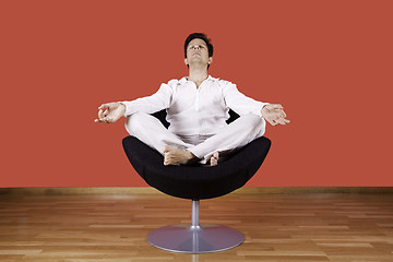 Image showing Indoor meditation