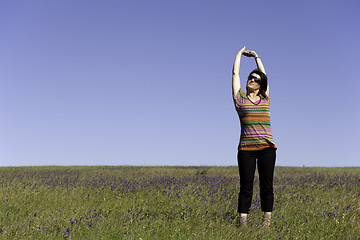 Image showing Enjoying life in the spring