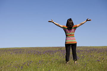 Image showing Enjoying life in the spring