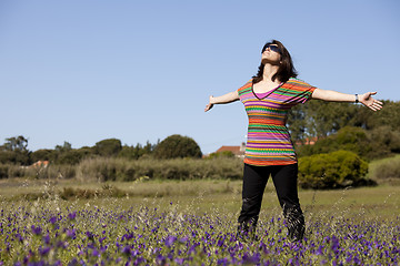 Image showing Enjoying life in the spring