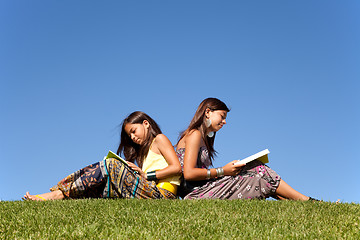 Image showing Learning and enjoying nature