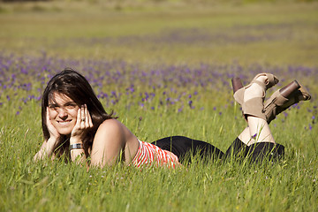 Image showing Enjoying life in the spring