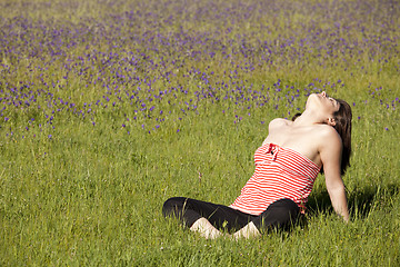 Image showing Enjoying life in the spring