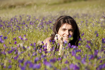 Image showing Enjoying life in the spring