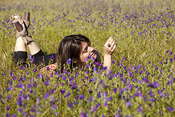 Image showing Enjoying life in the spring