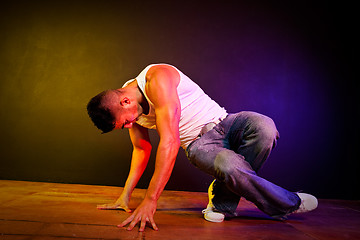 Image showing Hispanic male hip-hop dancing