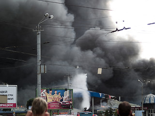 Image showing Slavyansky market explosion in Dnipropetrovsk