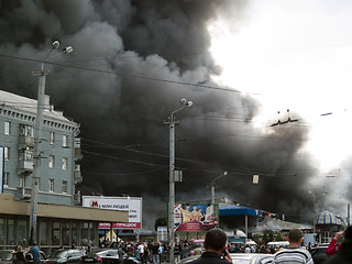 Image showing Slavyansky market explosion in Dnipropetrovsk