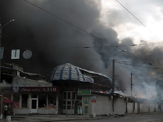 Image showing Slavyansky market explosion in Dnipropetrovsk