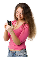 Image showing Girl with PDA